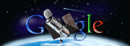 Hubble-rumteleskopet - Google-logo